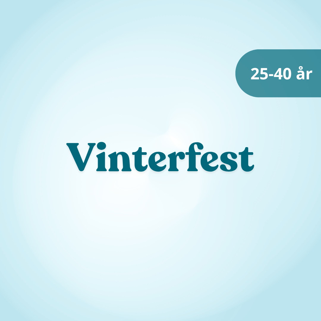 7. november 2026: Vinterfest 25-40 år