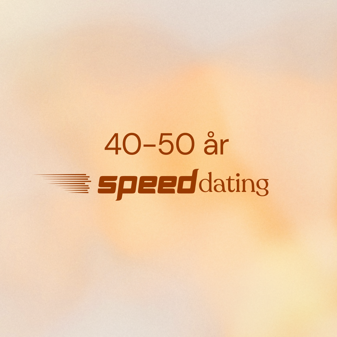 19. juli 2026: Speeddating 40-50 år