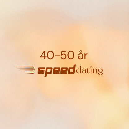 19. juli 2026: Speeddating 40-50 år