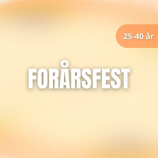 7. marts: Forårsfest 25-40 år